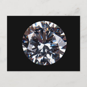 Faceted Elegant Diamond Gem Image Postcard