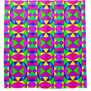 Faceted Shower Curtain