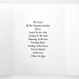 Facets Of Love Tri-Fold Card