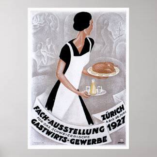 Fach Ausstellung Vintage Food Ad Art Poster