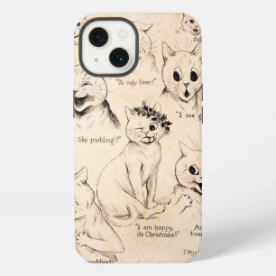 Facial Expressions of Various Cats, Louis Wain iPhone 13 Case