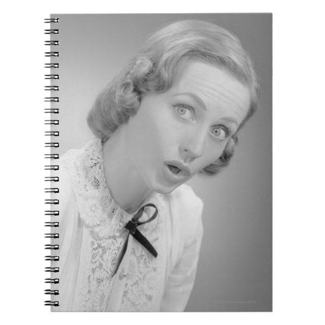 Facial Expressions Spiral Notebook (Front)