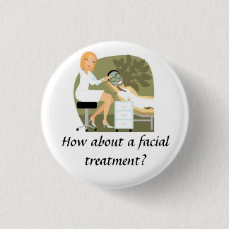 Facial Treatment 3 Cm Round Badge