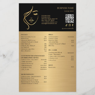 FACIAL TREATMENTS Beauty Salon flyer