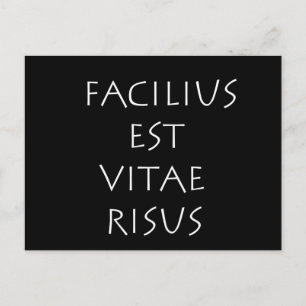 Facilius est vitae risus postcard