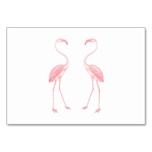 Facing Flamingos Table Number