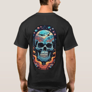 Facing It With a Smile Colourful Skull T-Shirt