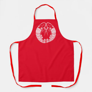 Facing spiny lobsters Aprons