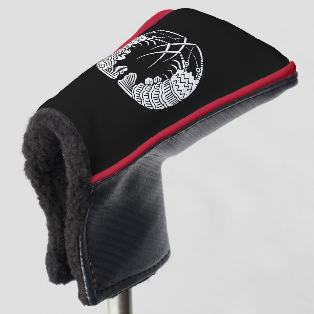 Facing spiny lobsters golf head cover (3/4 Front)