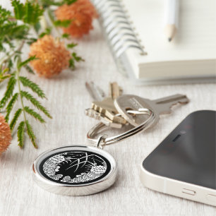 Facing spiny lobsters key ring
