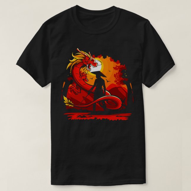 Facing the Dragon T-Shirt (Design Front)