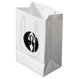 Facing white cranes Gift Bags