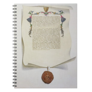 Facsimile edition of the Magna Carta, first publis Spiral Notebook