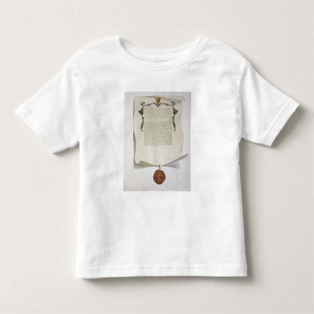 Facsimile edition of the Magna Carta, first publis Toddler T-Shirt (Front)