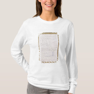 Facsimile of a letter from Elizabeth I to Francois T-Shirt