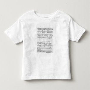 Facsimile of a page of music toddler T-Shirt
