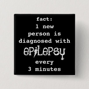 fact: 1 every 3 minutes 15 cm square badge