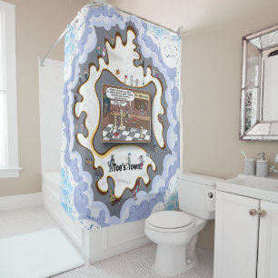 Fact Checkers Absurd Wordplay Humor Shower Curtain