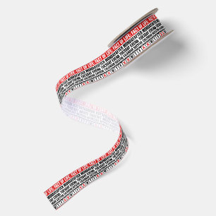 Fact of Life Calendar Says WTF Humour Satin Ribbon