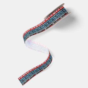 Fact of Life Calendar Says WTF Humour Satin Ribbon