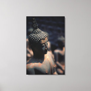 Factory Buddha Statues Canvas Print