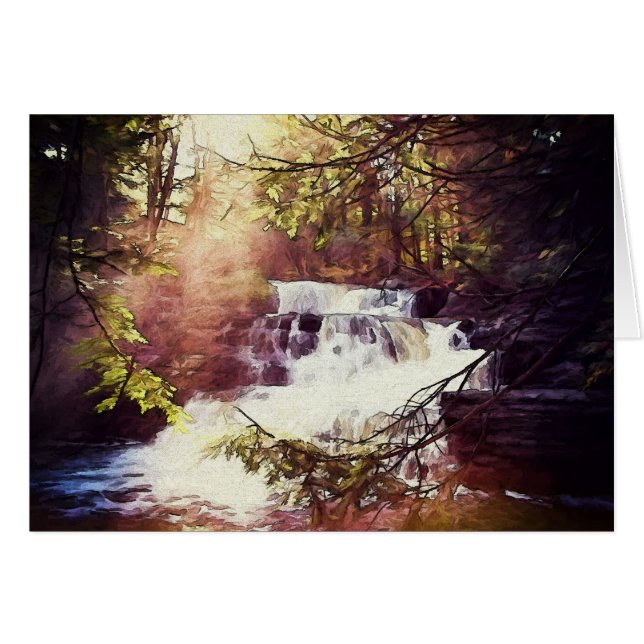Factory Falls in the Poconos Painting (Front Horizontal)