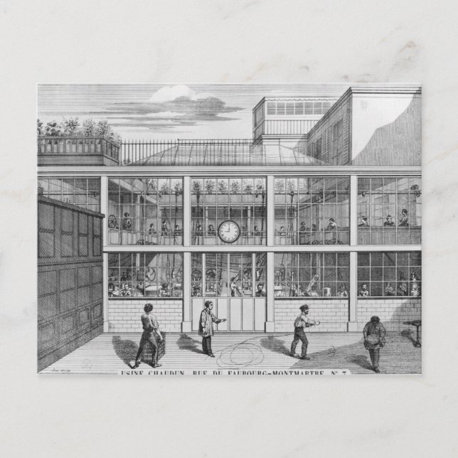 Factory for shotgun cartridges, Usine Chaudun Postcard (Front)