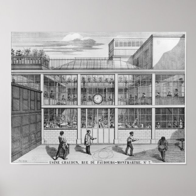 Factory for shotgun cartridges, Usine Chaudun Poster (Front)