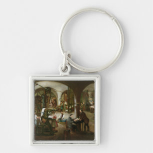 Factory in the Rue d'Aubagne, 1861 Key Ring