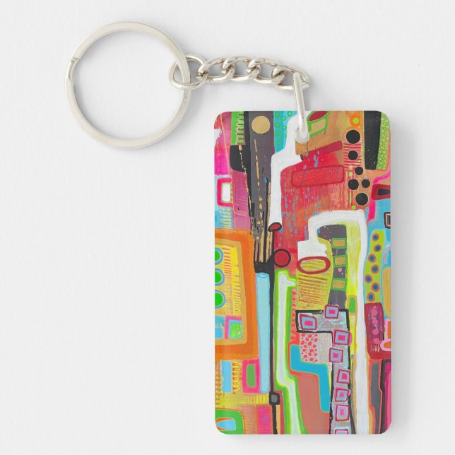 Factory Work Acrylic Keychain (Front)