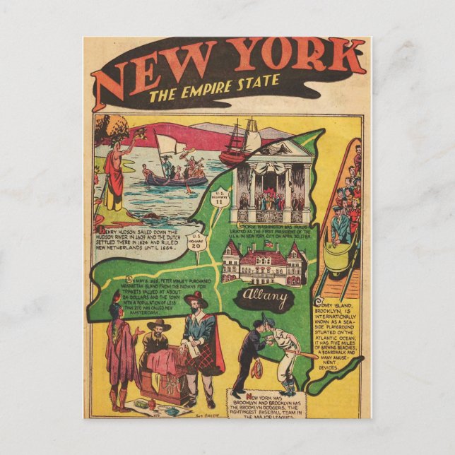 Facts About New York Postcard (Front)
