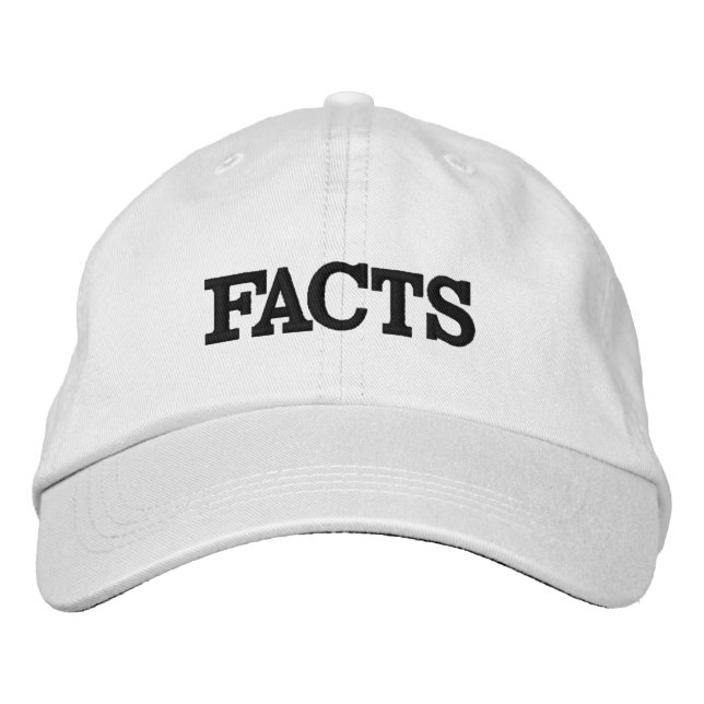 Facts adjustable hat for sale. (Front)