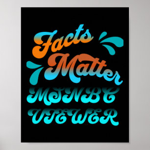 Facts Msnbc Viewer Art Sticker Poster
