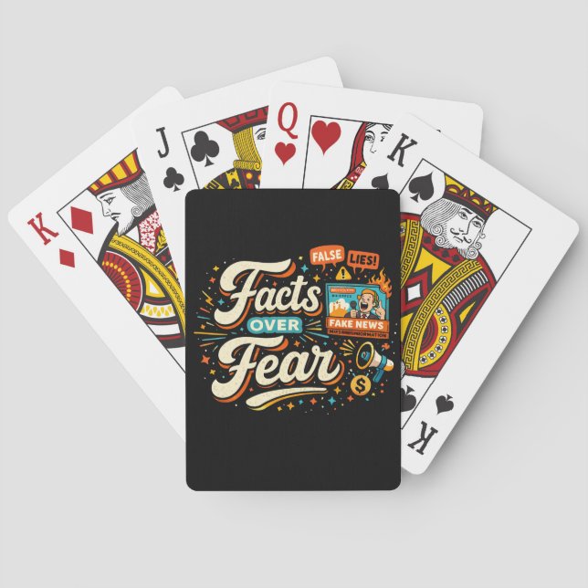 Facts Over Fear Playing Cards (Back)
