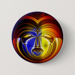 Factual Face 6 Cm Round Badge