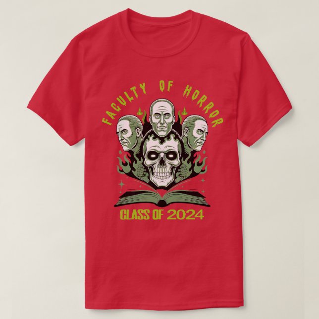 Faculty of Horror Class T-Shirt (Design Front)