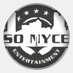 Fade to Black Round Stickers