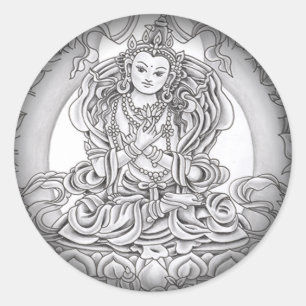 Fade to Black Round Stickers