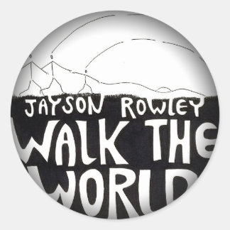 Fade to Black Round Stickers