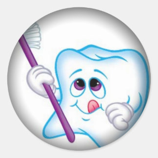 Fade to Black Round Stickers