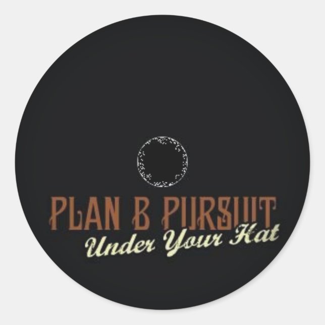 Fade to Black Round Stickers (Front)