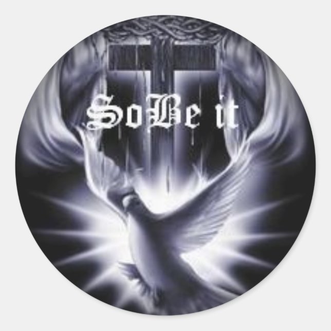 Fade to Black Round Stickers (Front)