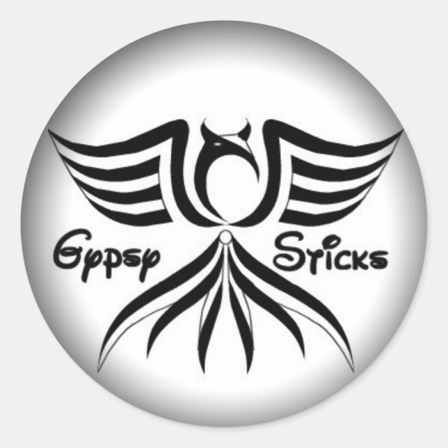 Fade to Black Round Stickers - Customised (Front)