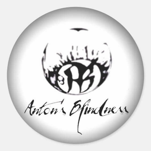 Fade to Black Round Stickers - Customised (Front)