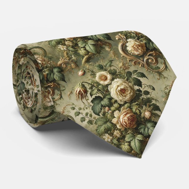 Fade to Grace – Gothic Victorian  Tie (Rolled)