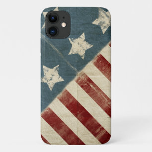 faded American flag Case-Mate iPhone Case