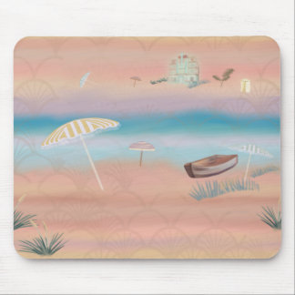 Faded Art Deco Resort Mouse Pad