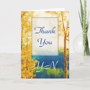 Faded Aspens Thank-You Thank You Card