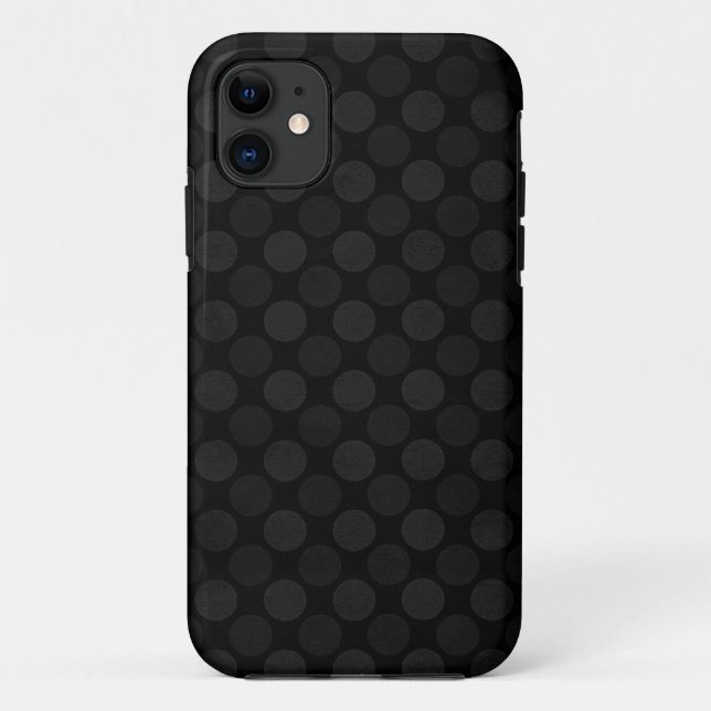 Faded black circles pattern green Case-Mate iPhone case (Back)