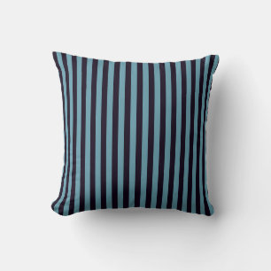 faded blue and jaguar stripes cushion